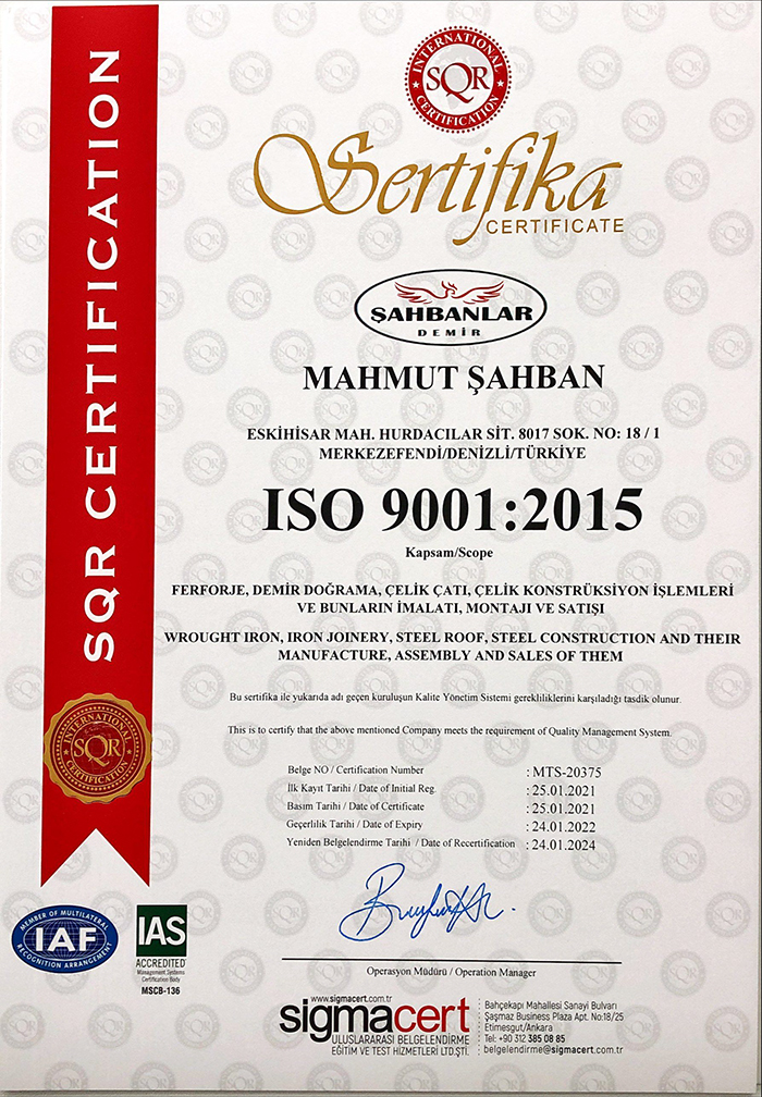 ISO 90001:2015
